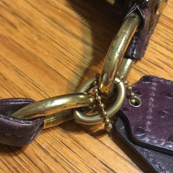 COACH Kristin Spectator Plum Leather Hobo - Picture 15 of 16